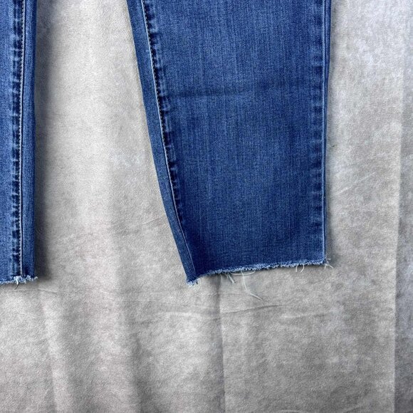 Seven7 Tower Straight Crop Jeans | Size 4 | Blue Stretch Denim - Picture 2 of 10
